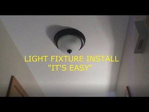 How to Install ceiling light fixture - DIY