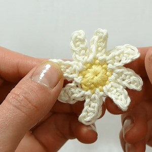 How to Crochet a Mini Daisy in 10 Minutes - With Video Tutorial