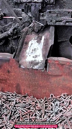 Automatic Chain Link Forming Machine for 120 Links/Min Heavy Steel Work
