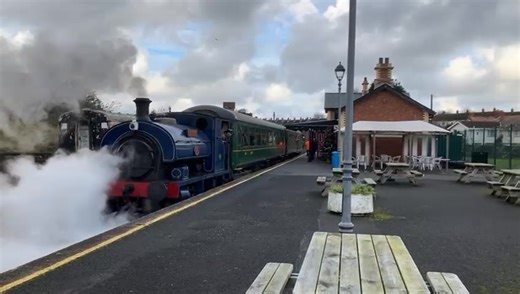 The first Santa Train of the season at Whitehead. | Railway Preservation Society of Ireland