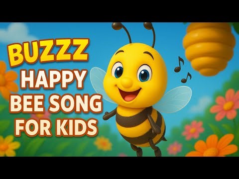 Buzz Buzz! The Happy Bee Song for Kids 🐝🎵 #babysongs