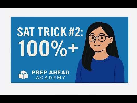 SAT Trick #2 "How to Solve Percentage questions in Seconds" #SATMath #SATPrep #MathTricks