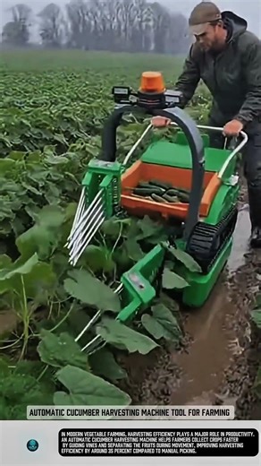 Automatic cucumber harvesting machine tool for farming #tools