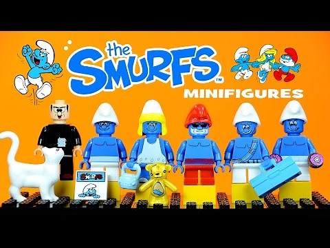 LEGO The Smurfs in Paradise KnockOff Minifigures Smurfette, Papa Smurfs & Gargamel