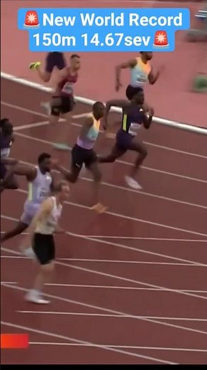 New World Record 150m 14.67sec Noah Lyles #athletics #worldathletics #150m #usa