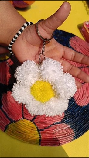 DIY Wool Keychain #shorts #diy