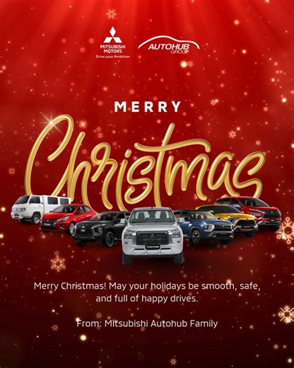 𝐌𝐞𝐫𝐫𝐲 𝐂𝐡𝐫𝐢𝐬𝐭𝐦𝐚𝐬!🎄🎅🏻 𝐌𝐚𝐲 𝐲𝐨𝐮𝐫 𝐡𝐨𝐥𝐢𝐝𝐚𝐲𝐬 𝐛𝐞 𝐬𝐦𝐨𝐨𝐭𝐡, 𝐬𝐚𝐟𝐞, 𝐚𝐧𝐝 𝐟𝐮𝐥𝐥 𝐨𝐟 𝐡𝐚𝐩𝐩𝐲 𝐝𝐫𝐢𝐯𝐞𝐬. ✨ 𝐅𝐫𝐨𝐦 𝐭𝐡𝐞 𝐌𝐢𝐭𝐬𝐮𝐛𝐢𝐬𝐡𝐢 𝐀𝐮𝐭𝐨𝐡𝐮𝐛 𝐟𝐚𝐦𝐢𝐥𝐲. #MitsubishiAutohub #MitsubishiValenzuela #ChristmasEve2025 | Mitsubishi Autohub