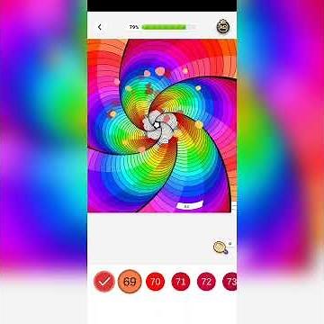 Relaxing Color by Number | Rainbow Spiral Art