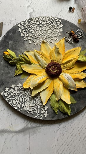 111K views · 3.3K reactions | Sculpt a sunflower with me ! Do let me...