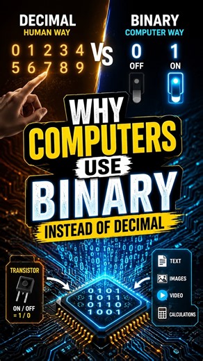 🤯 Why Do Computers Use 0 and 1? The Secret of Binary!