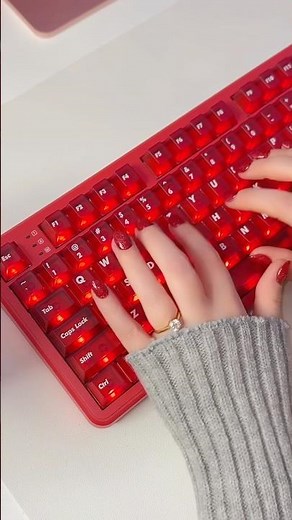 [AD] The keycaps look like Pomegranate seeds! ❤️[AD] details in description