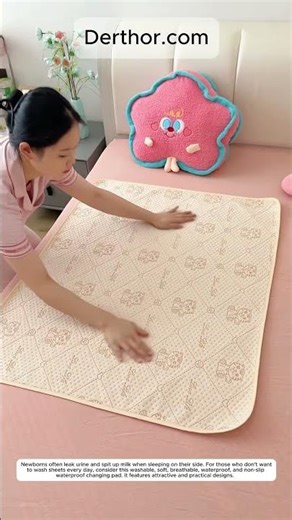 Newborns often leak urine and spit up milk when sleeping on their side. For those who do