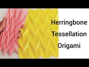 origami Herringbone Tessellation | tutorial