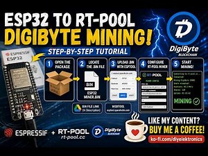 ESP32 + RT-POOL DigiByte Mining Tutorial (Beginner Step-by-Step)