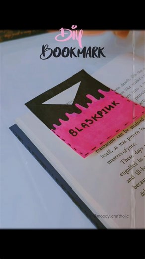 DIY BLACKPINK Bookmark 💖✨Paper Bookmark Idea#diy#shorts#blackpink #bookmarkdiy#papercraft#blink