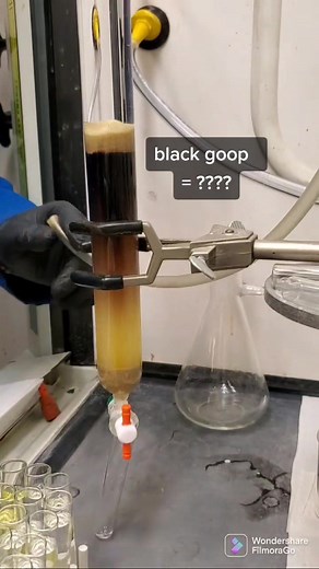 Column chromatography with some colors.