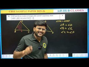 23 If AP and DQ are medians of triangles ABC and DEF respectively, where △ABC∼△DEF, then prove that