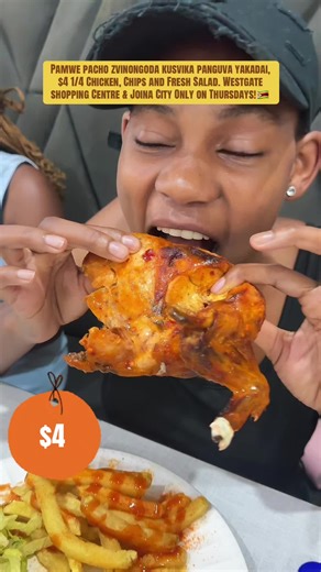 Hotdog Factory | Harare Zimbabwe | 1/4 Chicken Thursday is tomorrow! 🍗🔥 A full plate — ¼ chicken, chips & fresh salad for $4. Available for dine-in or take-away 📍 Westgate... | Instagram