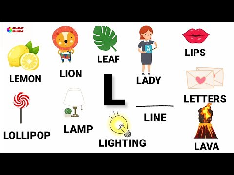 L letter words in English | Words starting with L | Letter L words with pictures