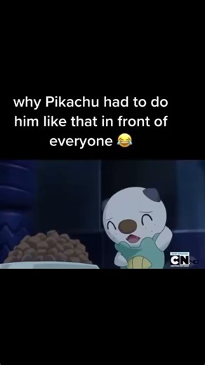 cmon pikachu let oshawott eat 😣
