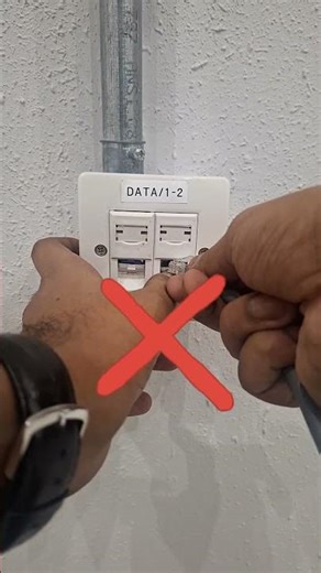 Wrong vs Correct LAN Cable Connection