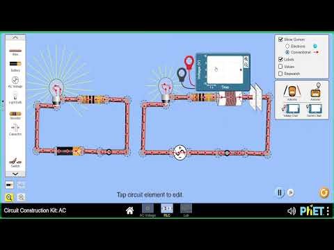The Differences Between AC and DC | RLC Series AC Circuits (Part 1 of 5) (PHET)