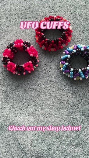 Man, making UFO cuffs is fun! Which one is your favorite? And what should I create next? #tiktokshop #kandi #bracelet #kandicore #smallbusiness