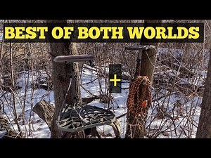 Hybrid mobile saddle hunting system: One stick and rappel with hang on. Best of both worlds!!