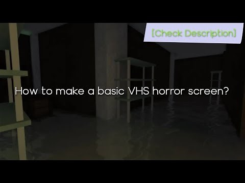 How to make a basic backroom-like VHS horror screen? | Roblox