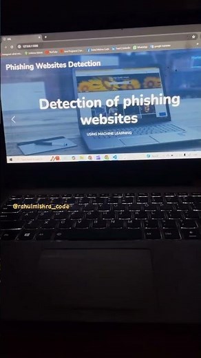 Detection of Phishing Websites Using Machine Learning #shorts