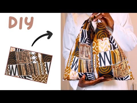 DIY!!! Easiest sleek Ankara/Pattern bag you can make from home in 5 minutes. No experience required!