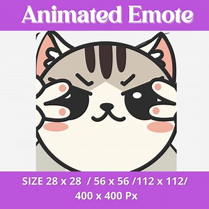 Animated Cat Emote With Smooth Dance Moves Expressive Eyes and Playful Eyebrow Movements Stylish Cat Funny Cat Discord Twitch - Etsy Canada