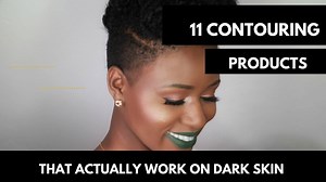 If you've ever wanted to try the highlighting and contouring technique, but feel as though you can't because the cosmetics industry makes it so hard to find colors that actually show up on dark skin, check out this video! Great product recommendations! | Wake Up Happy Sis