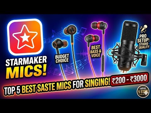 Best Earphones/mic For StarMaker Singing 2026 | StarMaker Ke Liye Best Earphones | Smule singing