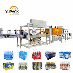 [Hot Item] Yupack Combination Wrap Around Case Packer and Shrink Wrapper System for Bottles