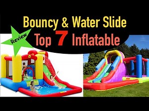 7 best Inflatable bouncy castle with water slide -Review