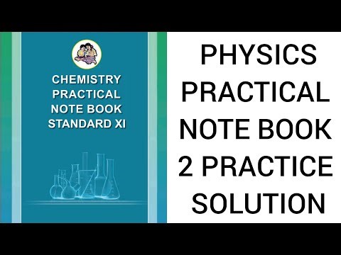 PHYSICS PRACTICAL NOTE BOOK 1 PRACTICE SOLUTION #viralvideo