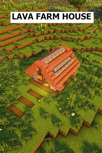 Aesthetic Lava Farm Design in Minecraft