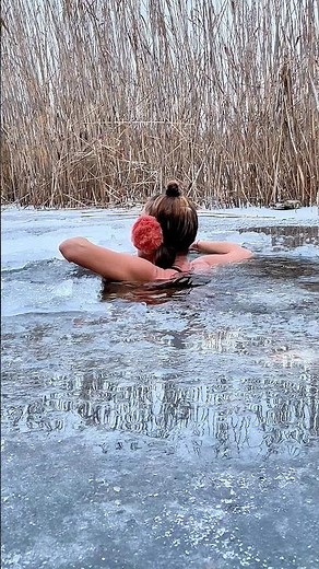 Ice Bath Through Frozen Lake Ice | Cold Exposure