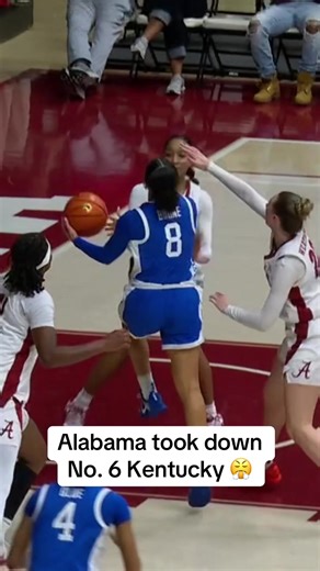 Alabama Defeats No. 6 Kentucky in Women's Basketball
