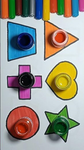 Shapes Learning Video For Kids⭐🔴❤️⬛ #shapesforkids #shortvideo #youtubeshorts #ytshorts