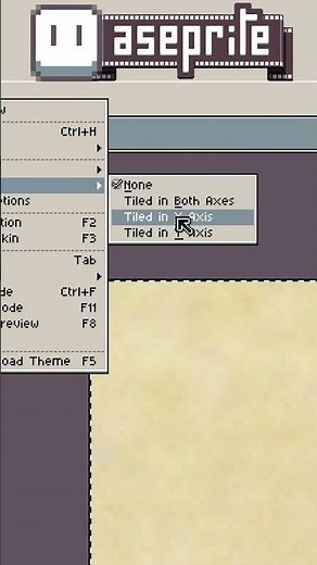Discovering tiling mode mid-texture #aseprite #pixelart #gamedev #indiedev #textureart #blender