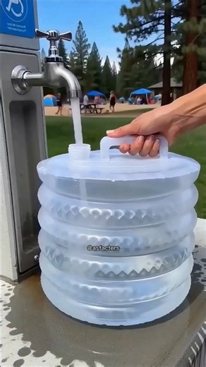 Foldable camping water bag