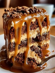 Gooey Coffee Caramel Cake ☕ Ingredients: 1 3/4 cups (210g) all-purpose flour 1 teaspoon (5g) baking powder 1/2 teaspoon (2.5g) baking soda | Favorite Flavor Recipes | Facebook