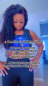 22K views · 314 reactions |  Benefits of a Weighted Vest  • Burns more calories • Builds strength & endurance • Improves posture • Boosts bone health  Add weight to your walk & watch your results multiply! #weightedvest #strengthtraining #burncalories #weightloss #reels | Deidra Smith | Facebook