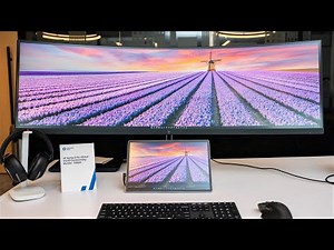 This 49" Curved Monitor Could Replace Your ENTIRE Setup! Meet HP Series 5 Pro Conferencing Monitor