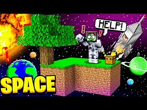 SURVIVING ON A SPACE MINECRAFT ISLAND!