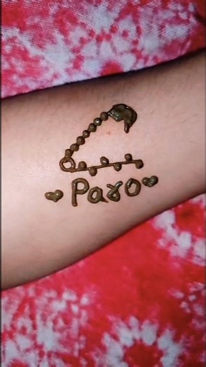 Paro ♥️ name mehndi tattoo #hennatatto #mehnditattoo #parihar#ytshorts #mehndi #love