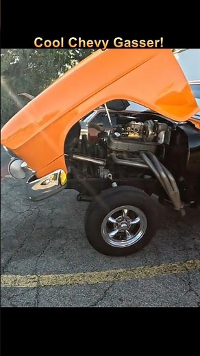 One Bad A$$ Chevy Gasser! Weatherford Oct 2025 Car Show Cruise Night #automobile #gasser #musclecar