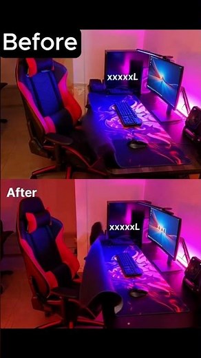 Custom XXXXL Mouse Pad Before & After | Personalized Gaming Desk Mat Transformation